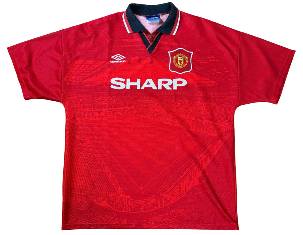 Manchester United 1994/96 Home Umbro Football Shirt Extra Large