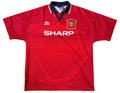 Manchester United 1994/96 Home Umbro Football Shirt Extra Large