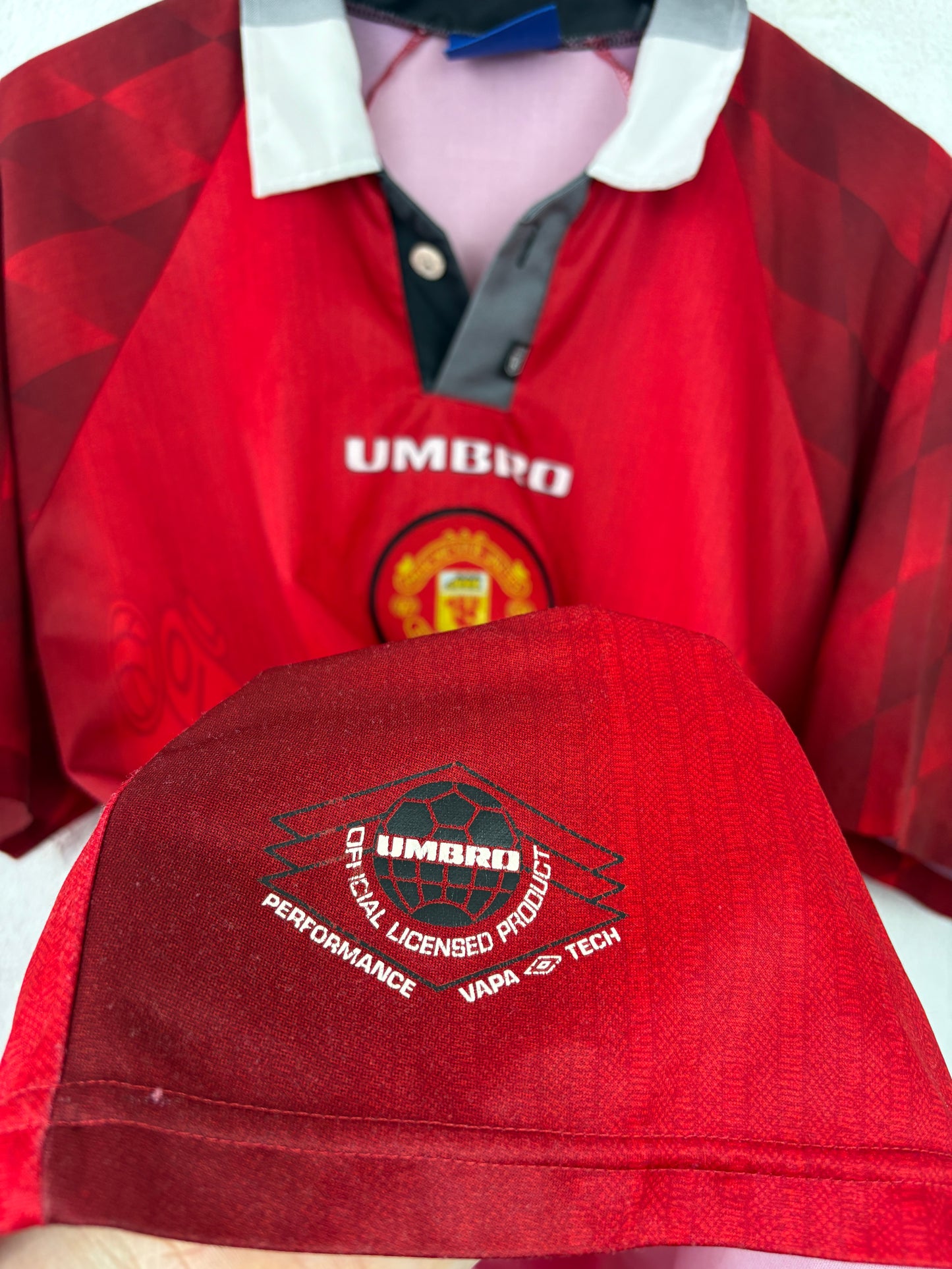 Manchester United 1994/96 Home Umbro Football Shirt XL Cantona 7