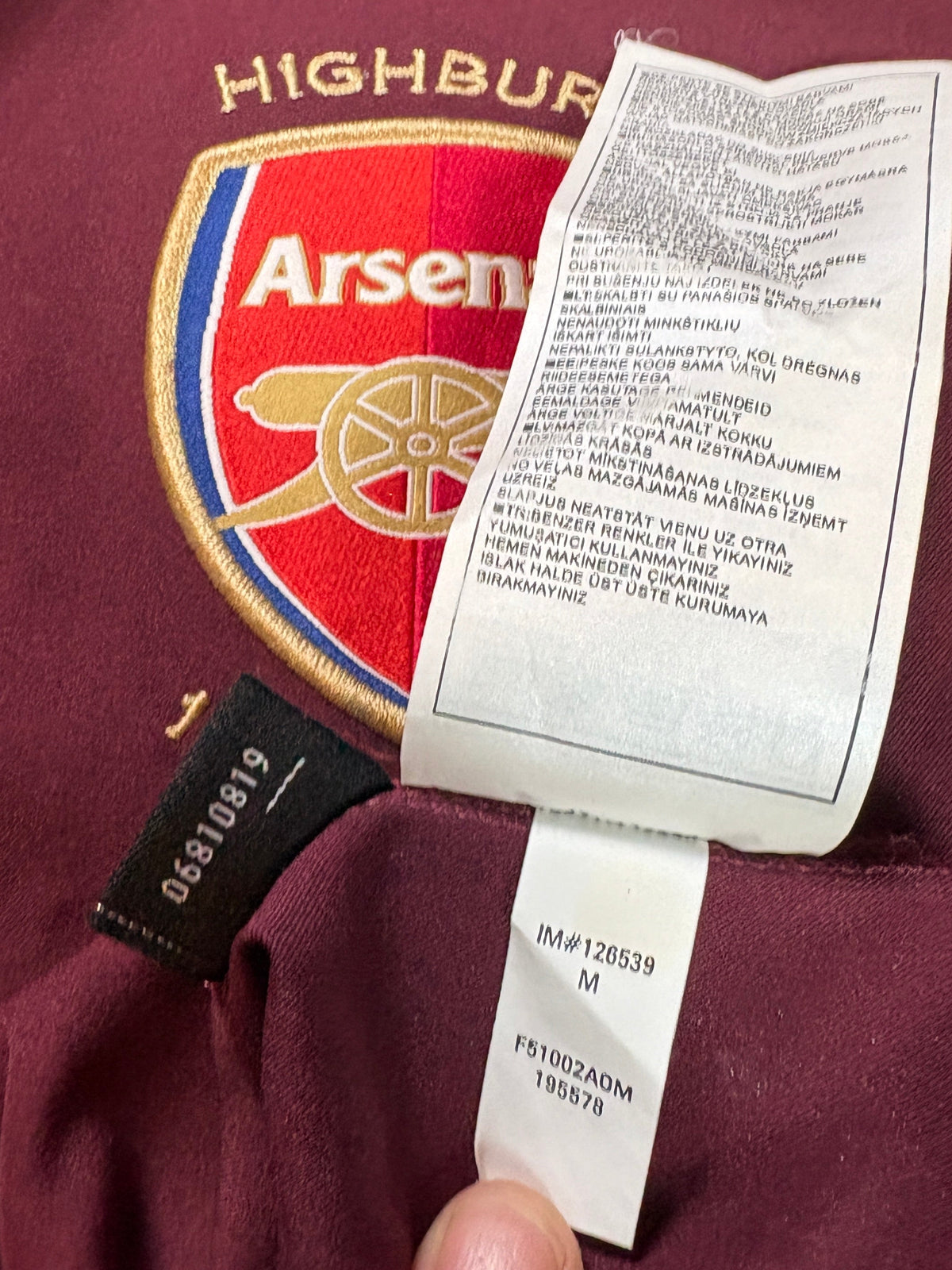Arsenal 2005/06 Home Nike Football Shirt Extra Large
