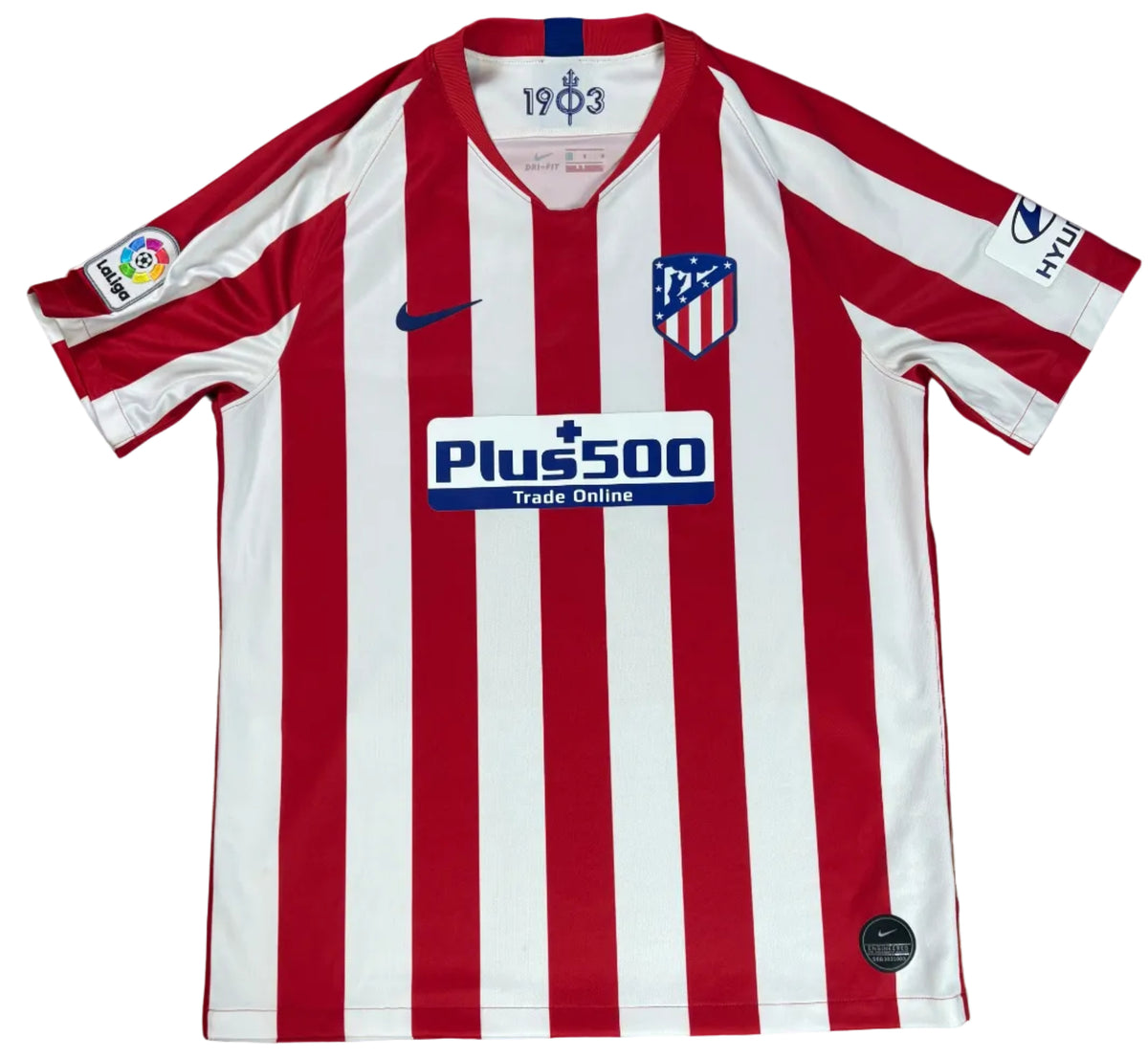 Atletico Madrid 2020/21 Home Nike Football Shirt Extra Large Suarez 9