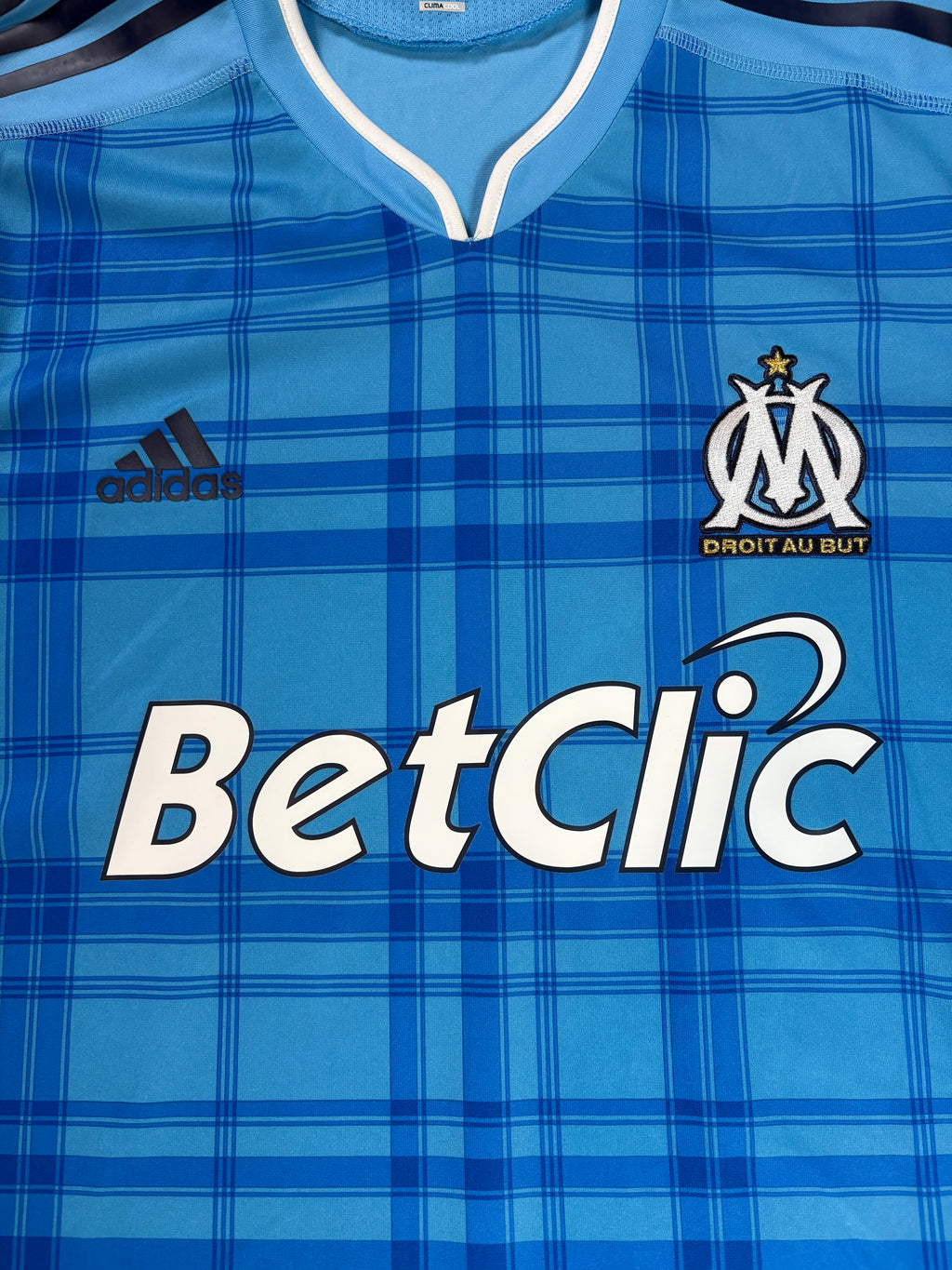 Marseille 2010/11 Home Adidas Football Shirt Extra Large