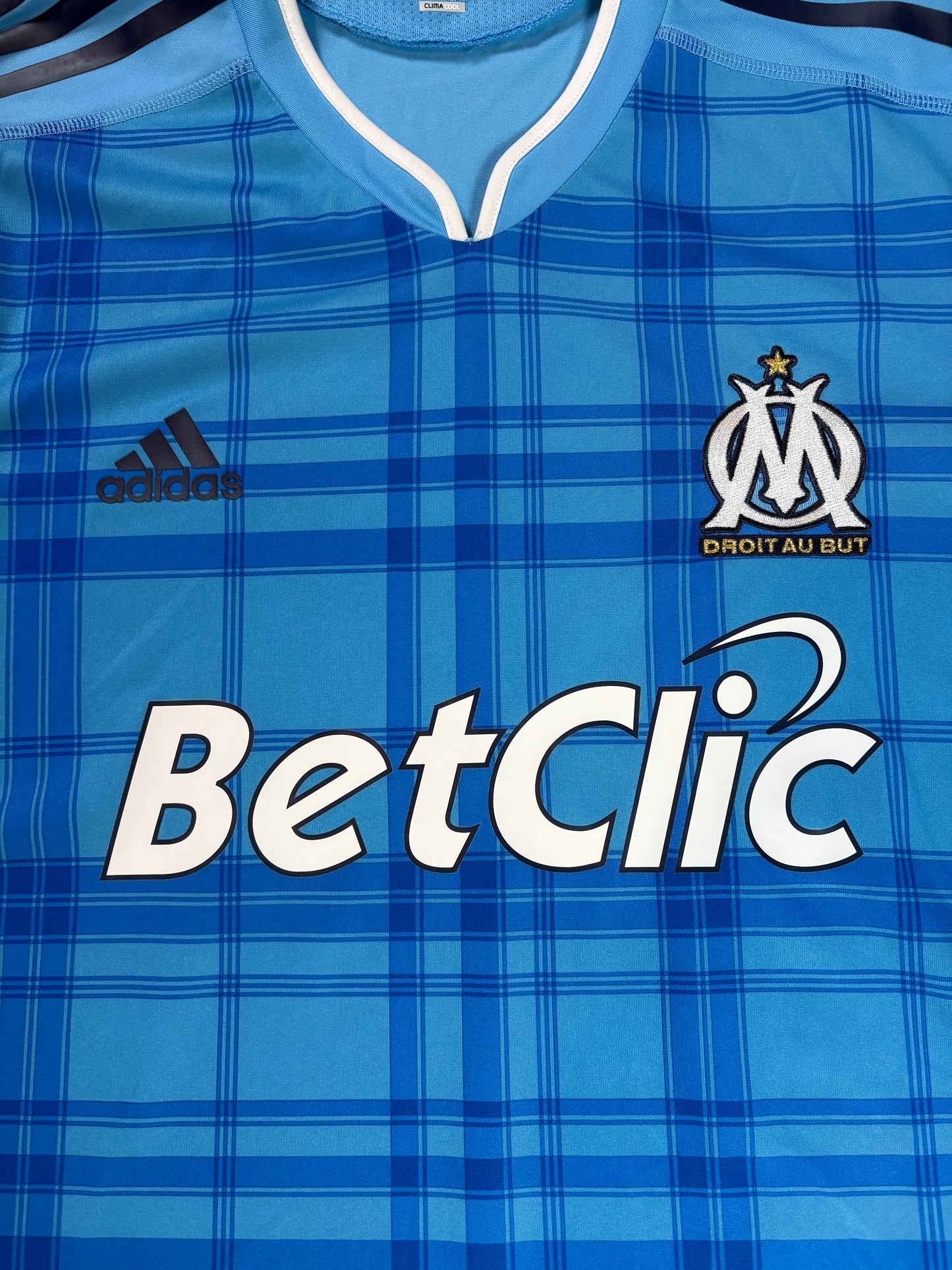 Marseille 2010/11 Home Adidas Football Shirt Extra Large