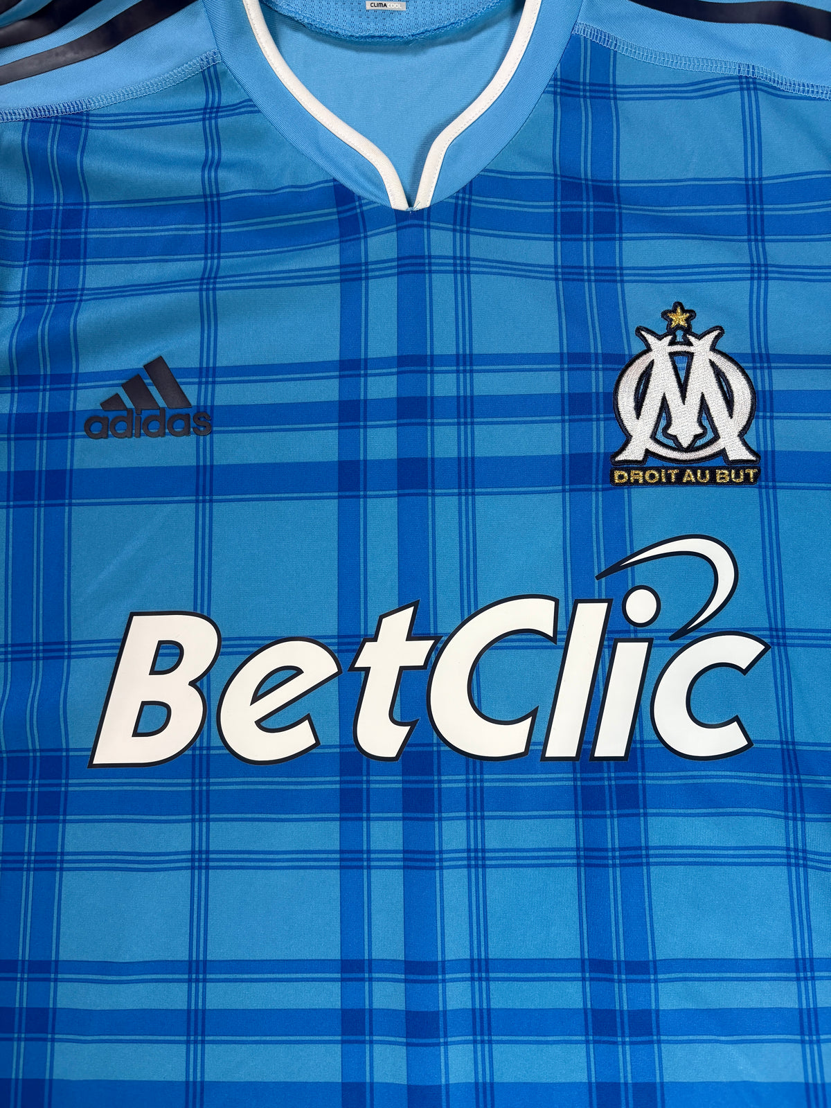 Marseille 2010/11 Home Adidas Football Shirt Extra Large