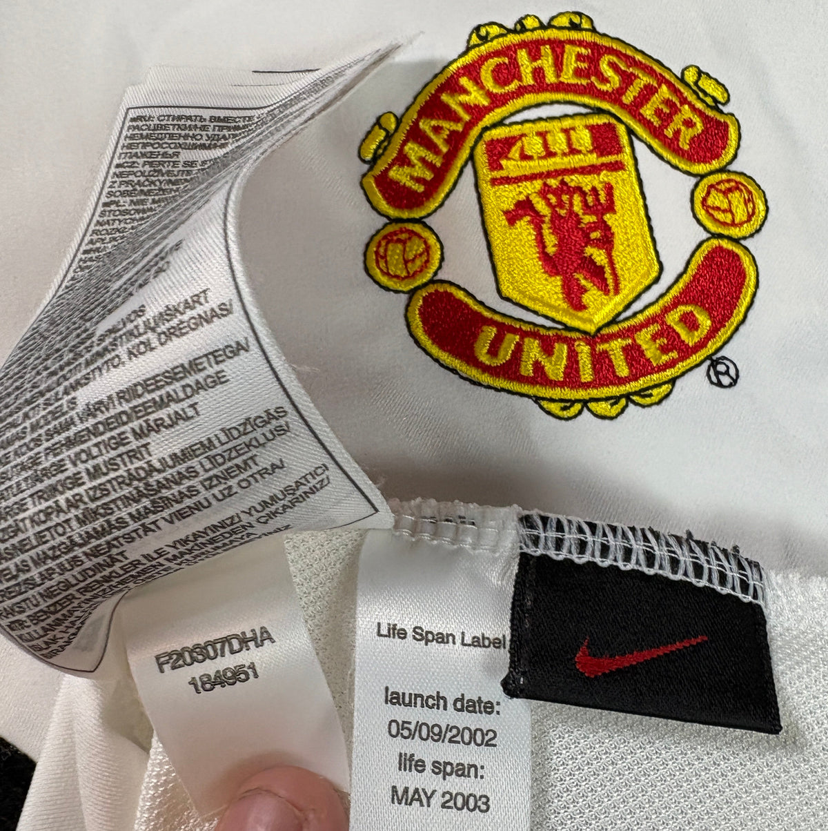 Manchester United 2002/03 Away Nike Football Shirt Extra Large V. Nistelrooy 10