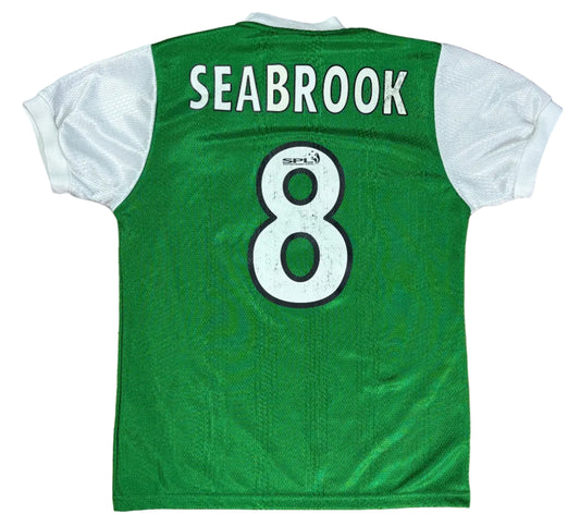 Hibernian 2001/02 Home Le Coq Sport Football Shirt Small Seabrook 8