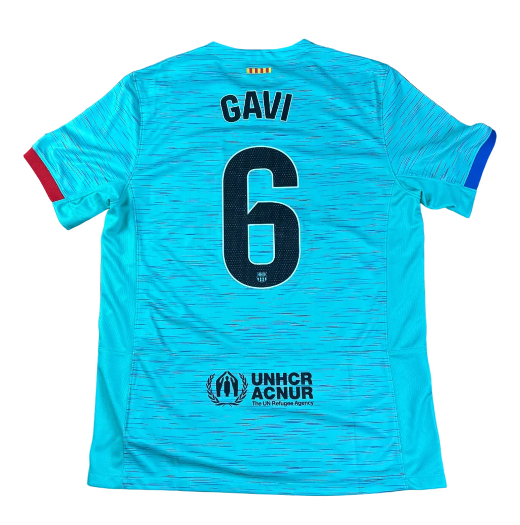 Barcelona 2023/24 Third Nike Football Shirt Large Gavi 8