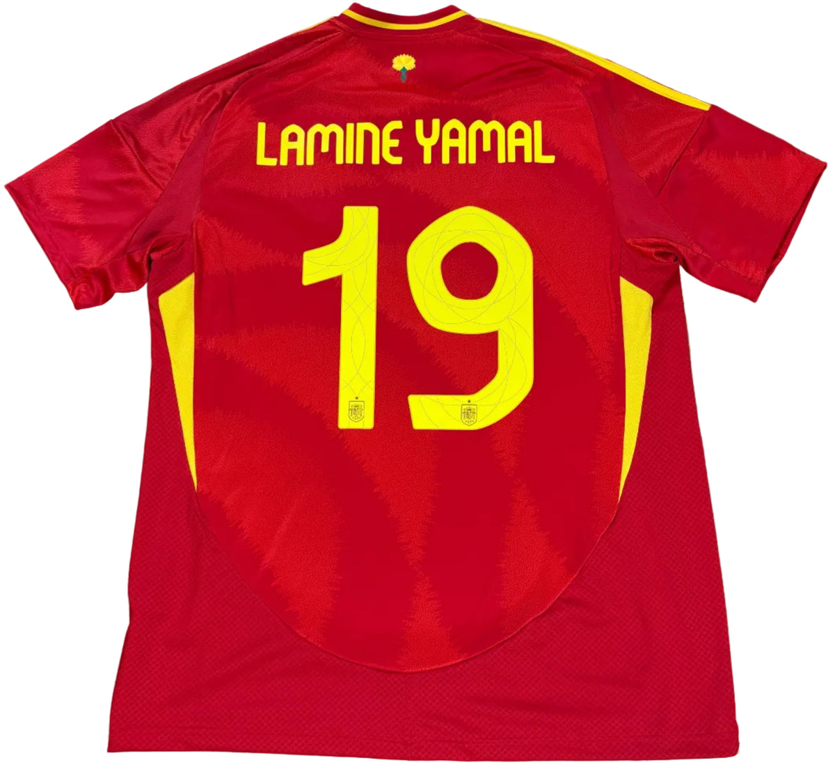 Spain 2024 Home Adidas Football Shirt Extra Large Yamal 19