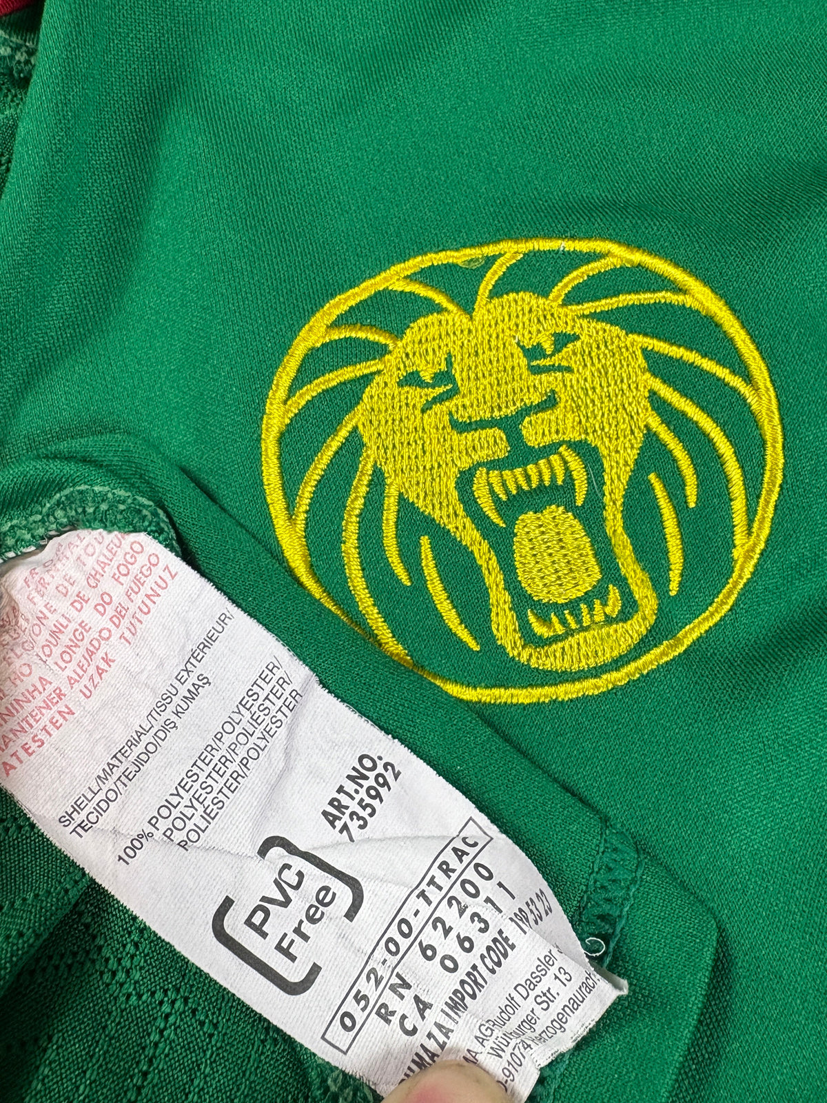 Cameroon 2006/08 Home Puma Football Shirt Extra Large Eto 9