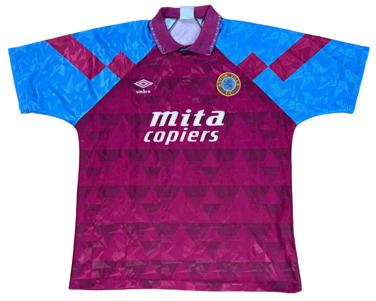 Aston Villa 1990/92 Home Umbro Football Shirt Extra Large