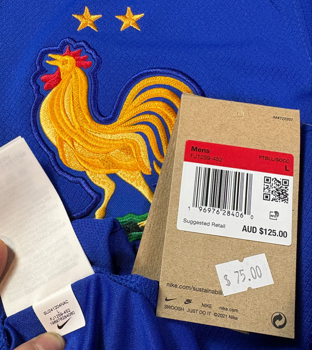 France 2024 Home Nike Football Shirt Large Hernandez 22