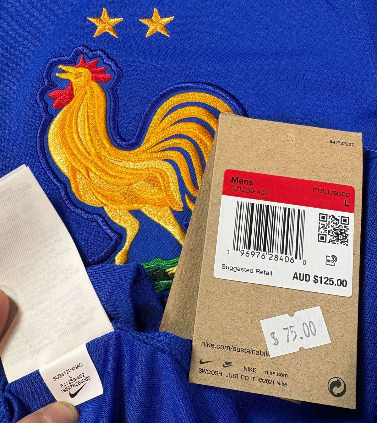 France 2024 Home Nike Football Shirt Large Hernandez 22