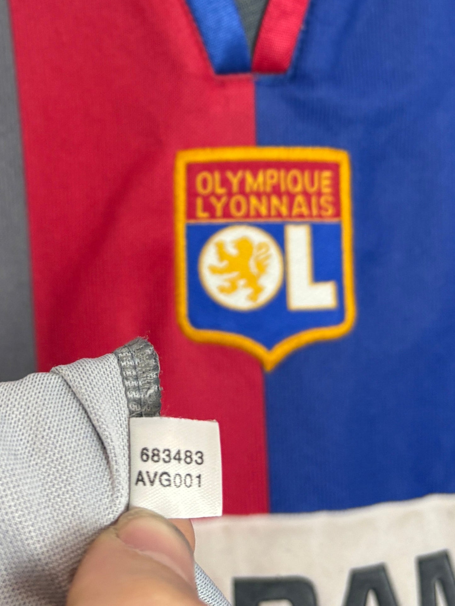 Lyon 2001/02 Home Adidas Football Shirt XL