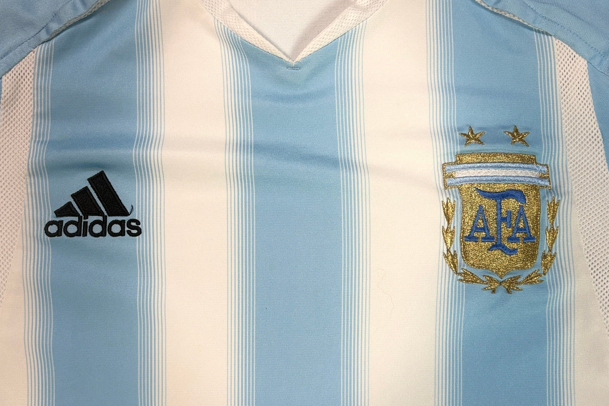 Argentina 2004/05 Home Adidas Football Shirt Small