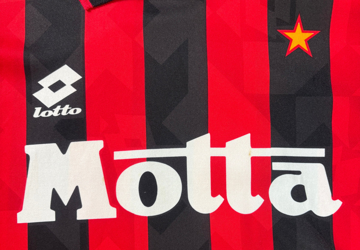 Ac Milan 1993/94 Home Lotto Football Shirt Large