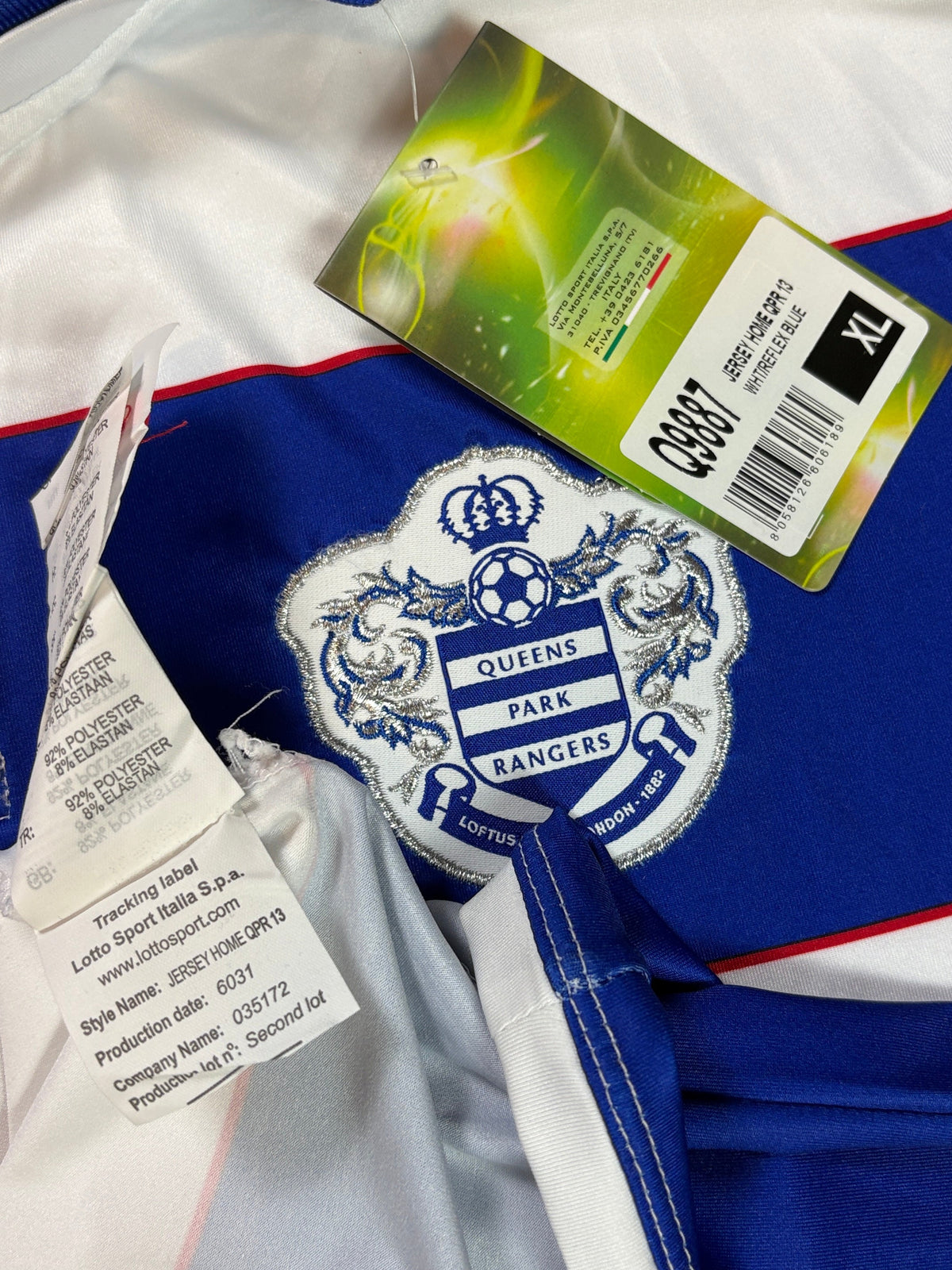 QPR 2013/14 Home Lotto Football Shirt Extra Large