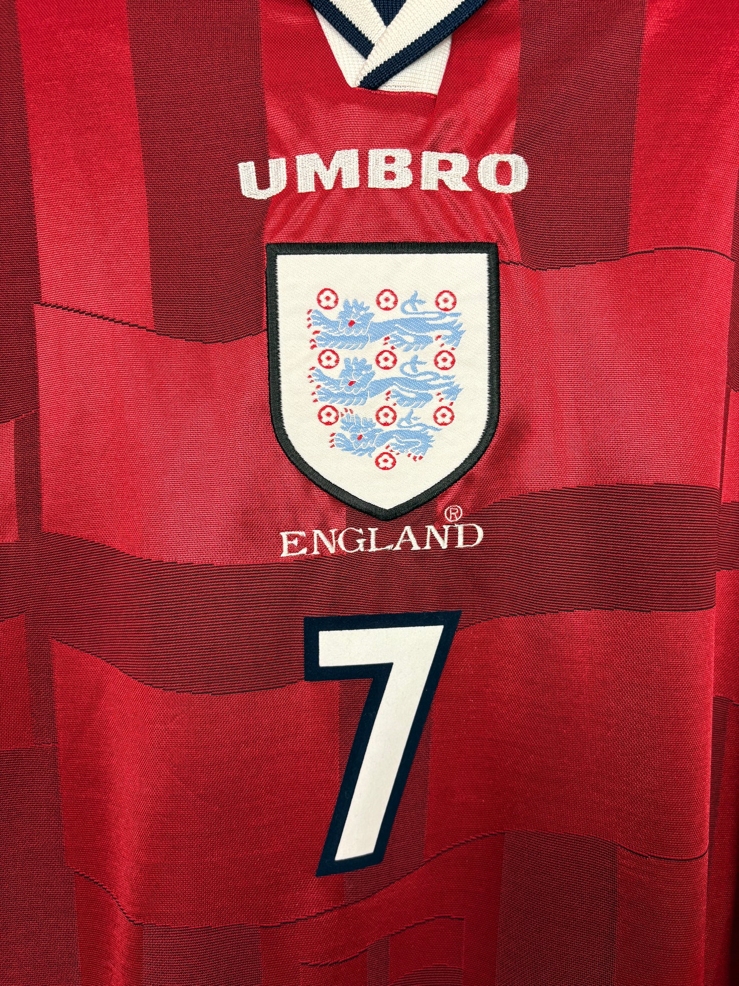 England 1998 Away M Beckham 7