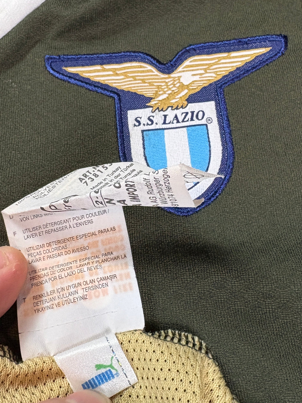 Lazio 2010/11 Away Puma Football Shirt Medium Biava 20