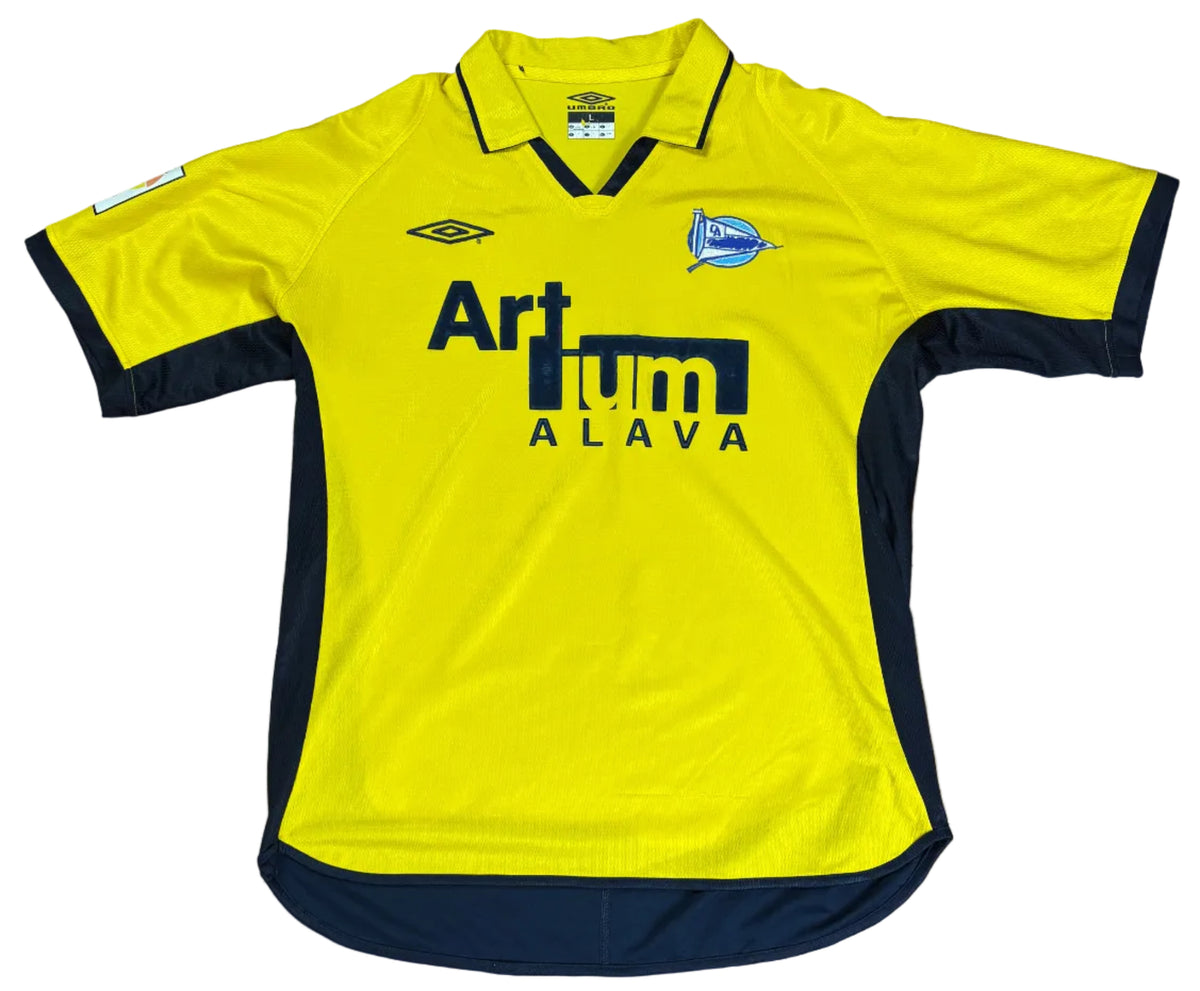 Alaves 2002/03 Away Umbro Football Shirt Large