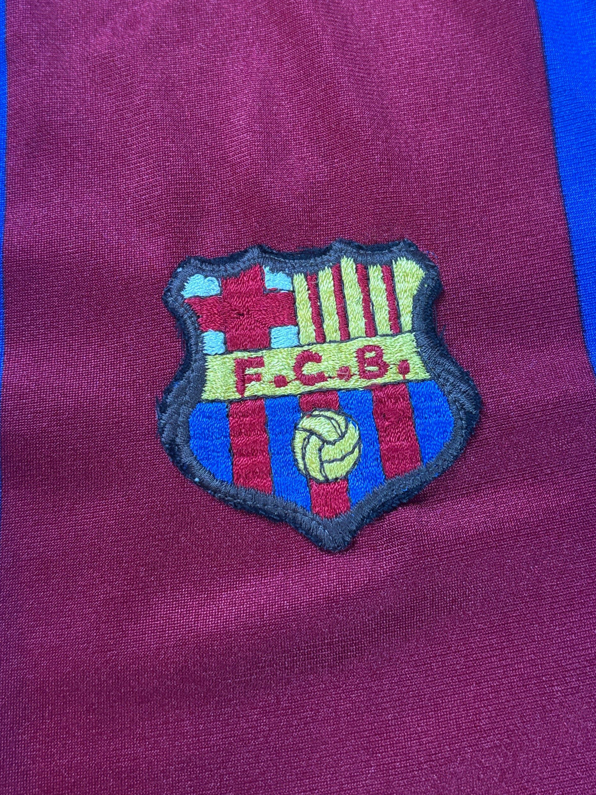 Barcelona 1988/89 Home Meyba Football Shirt Large