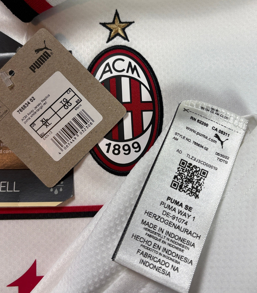 Ac Milan 2022/23 Away Puma Football Shirt Extra Large Theo 19