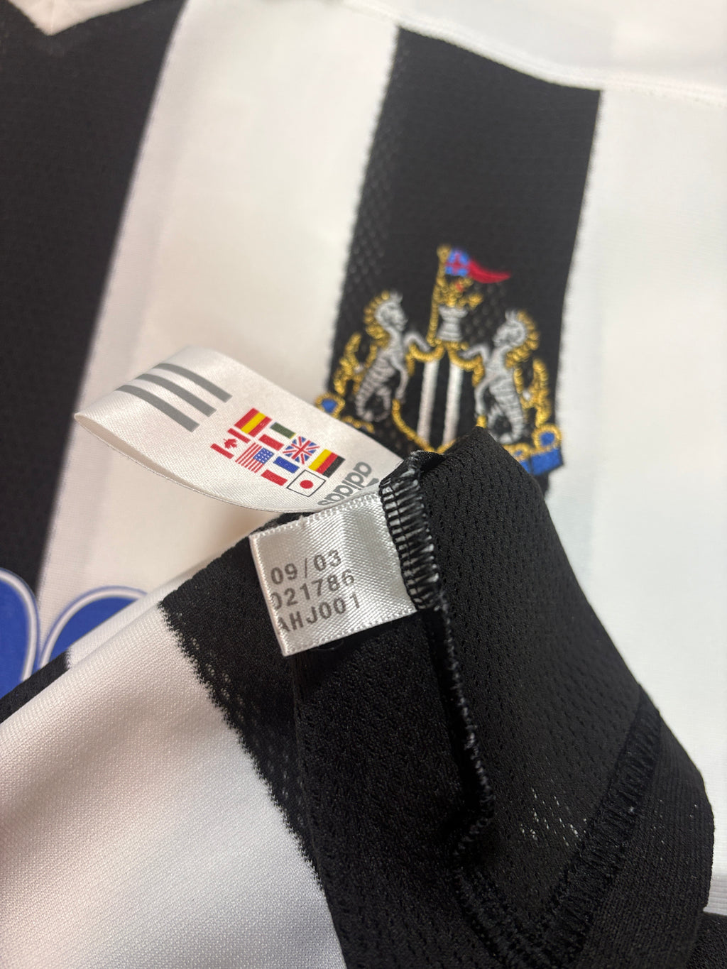 Newcastle 2003/05 Home Adidas Football Shirt Large Shearer 9