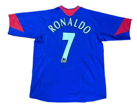 Manchester United 2005/06 Away Nike Football Shirt Large Ronaldo 7