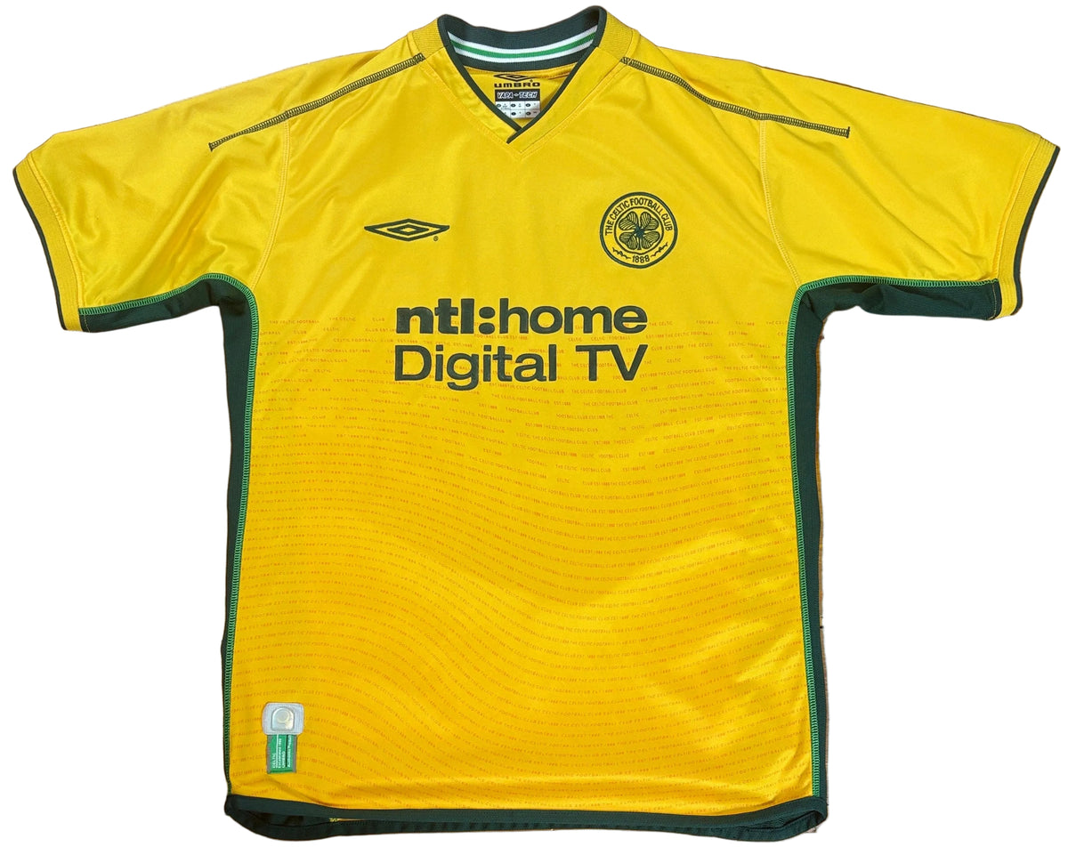 Celtic 2002/03 Away Umbro Football Shirt Medium