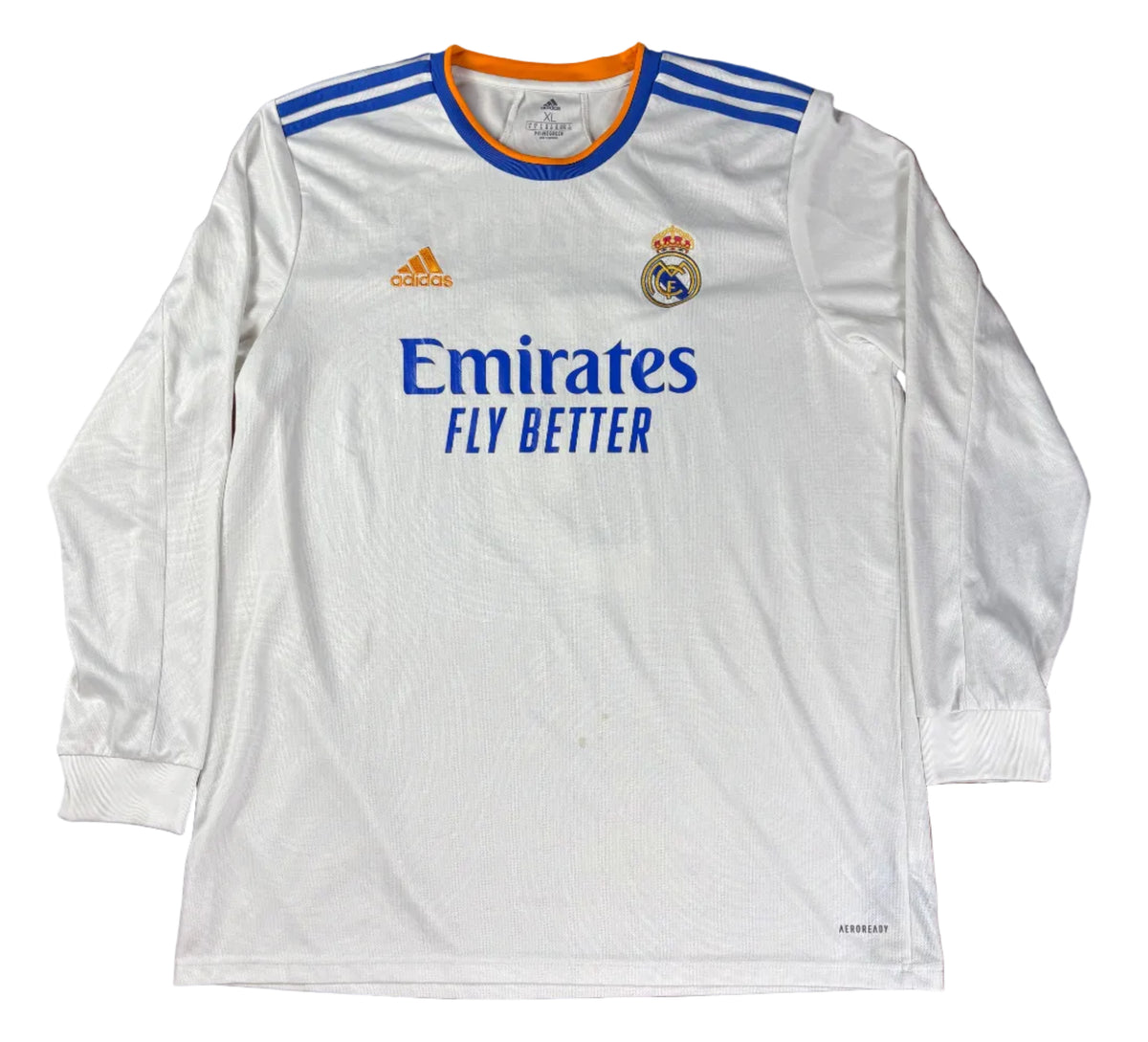 Real Madrid 2021/22 Home Adidas Football Shirt Extra Large Benzema 9