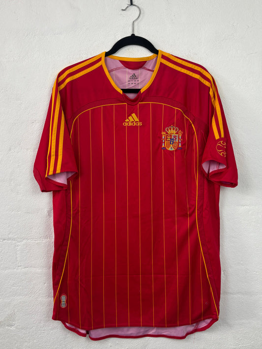 Spain 2006 Home Adidas Football Shirt Large