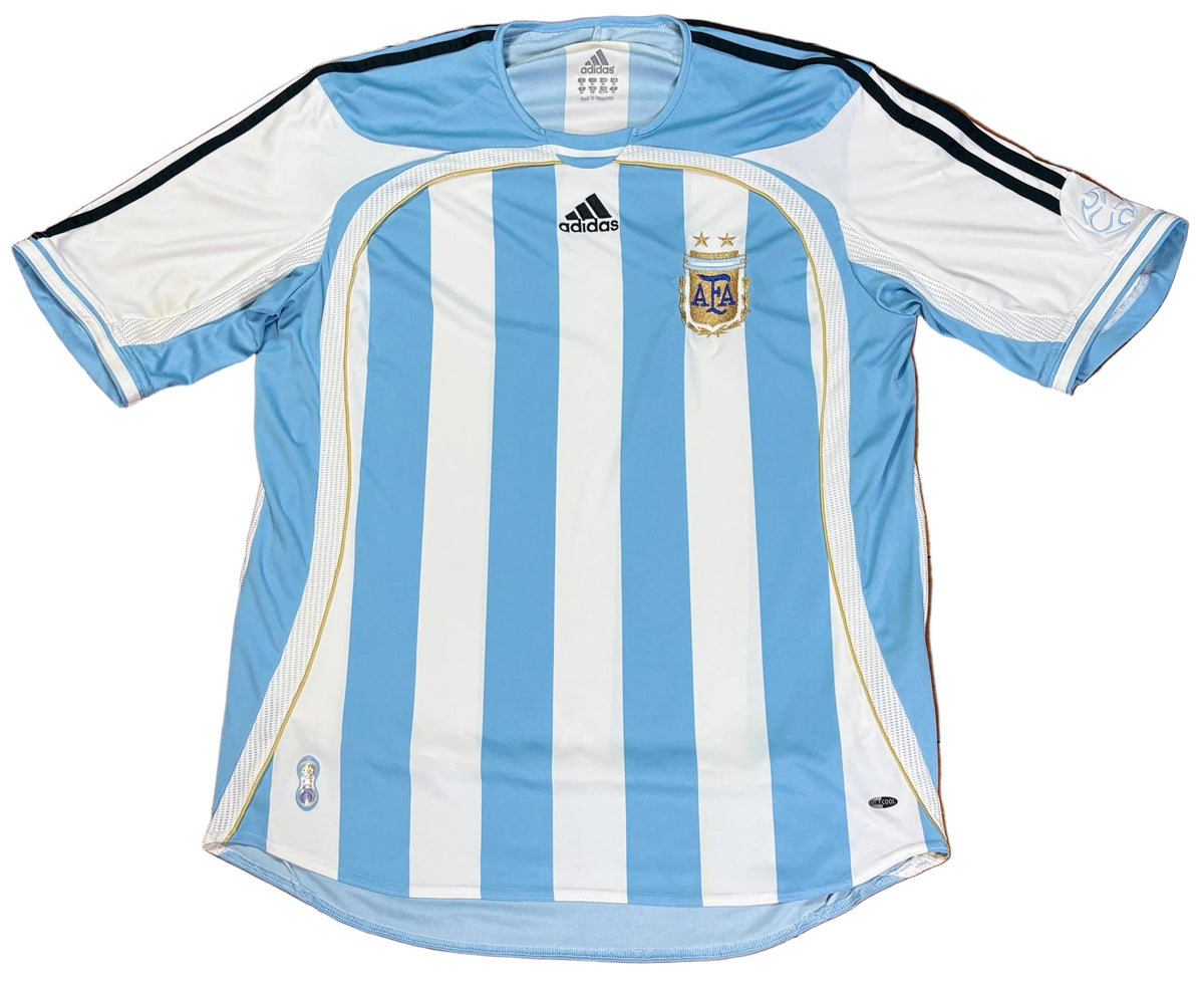 Argentina 2006 Home Adidas Football Shirt Extra Large