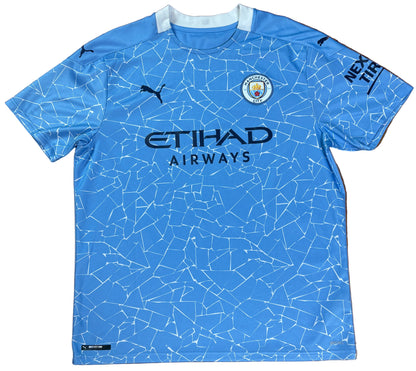 Manchester City 2020/21 Home Puma Football Shirt Extra Large De Bruyne 17