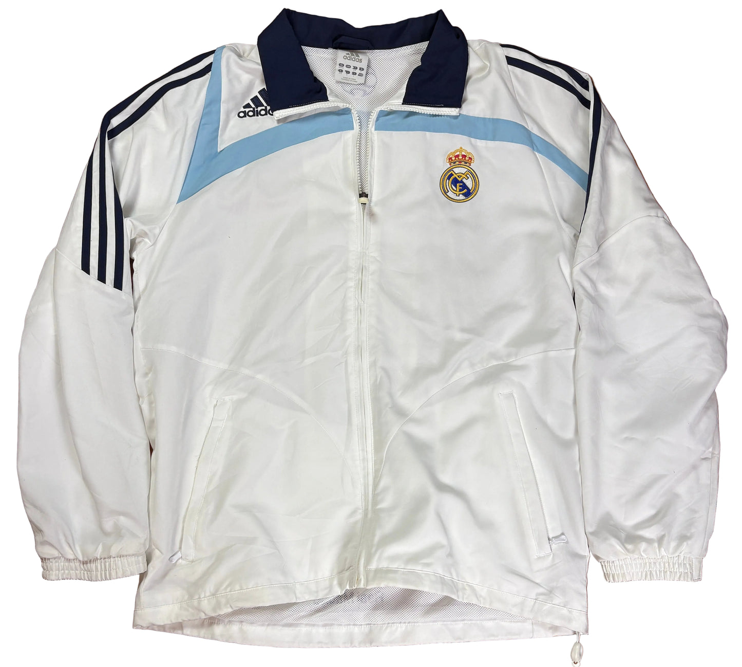 Real Madrid 2008/09 Tracksuit Adidas Football Shirt Large