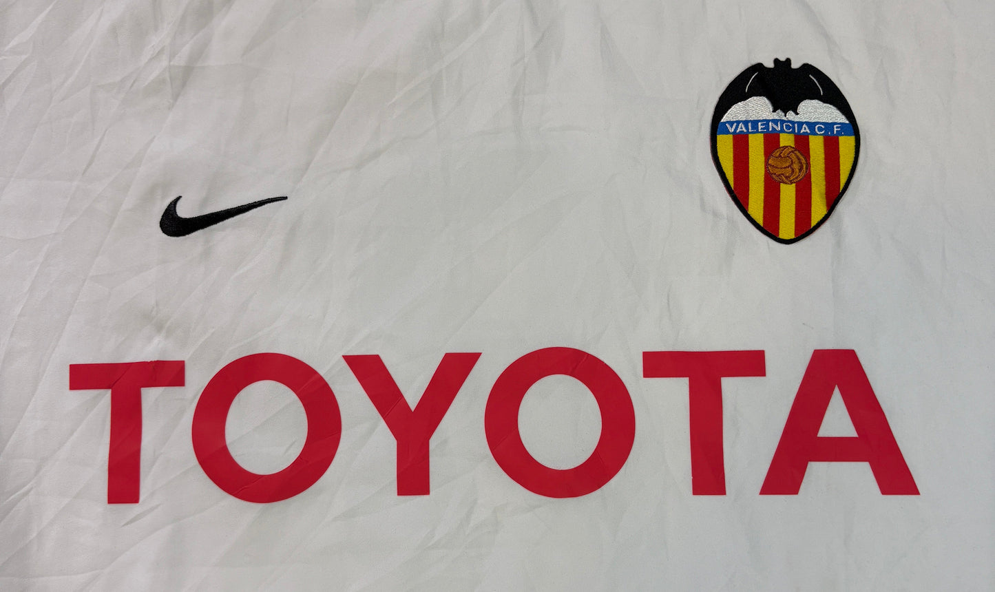 Valencia 2003/04 Home Nike Football Shirt Large Baraja 8