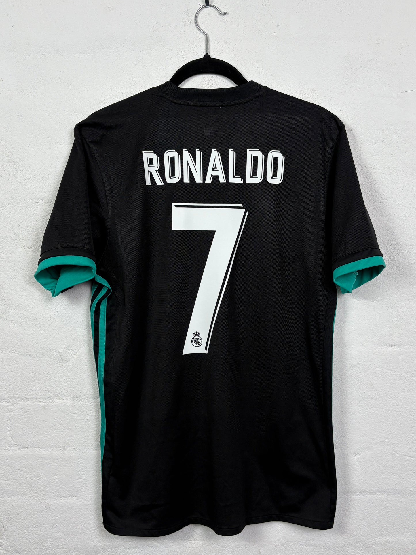 Real Madrid 2017/18 Away Adidas Football Shirt M Ronaldo 7