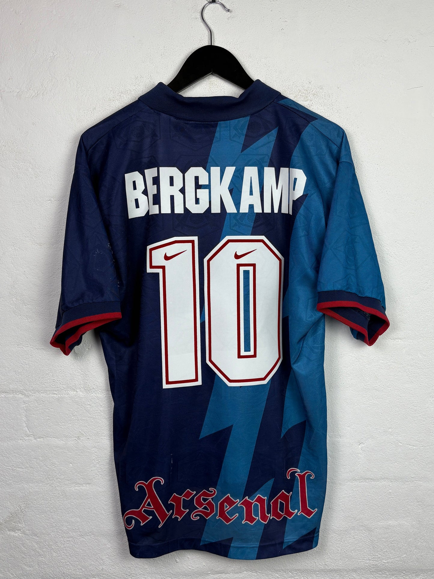 Arsenal 1995/96 Away Nike Football Shirt XL Bergkamp 10