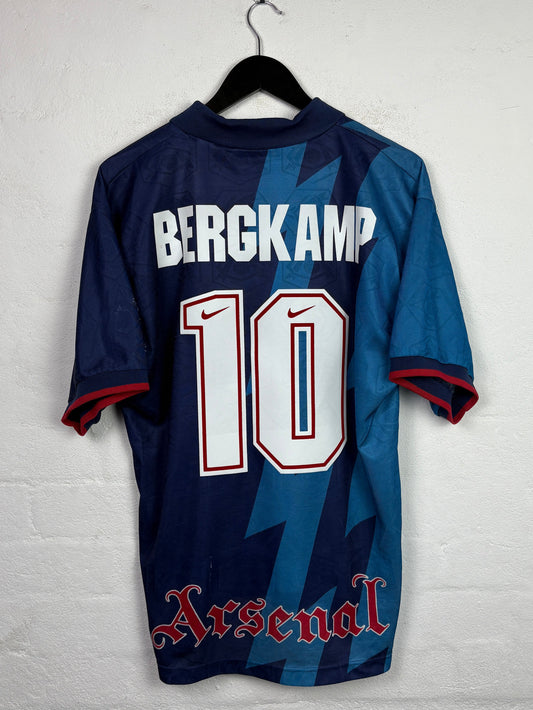 Arsenal 1995/96 Away Nike Football Shirt XL Bergkamp 10