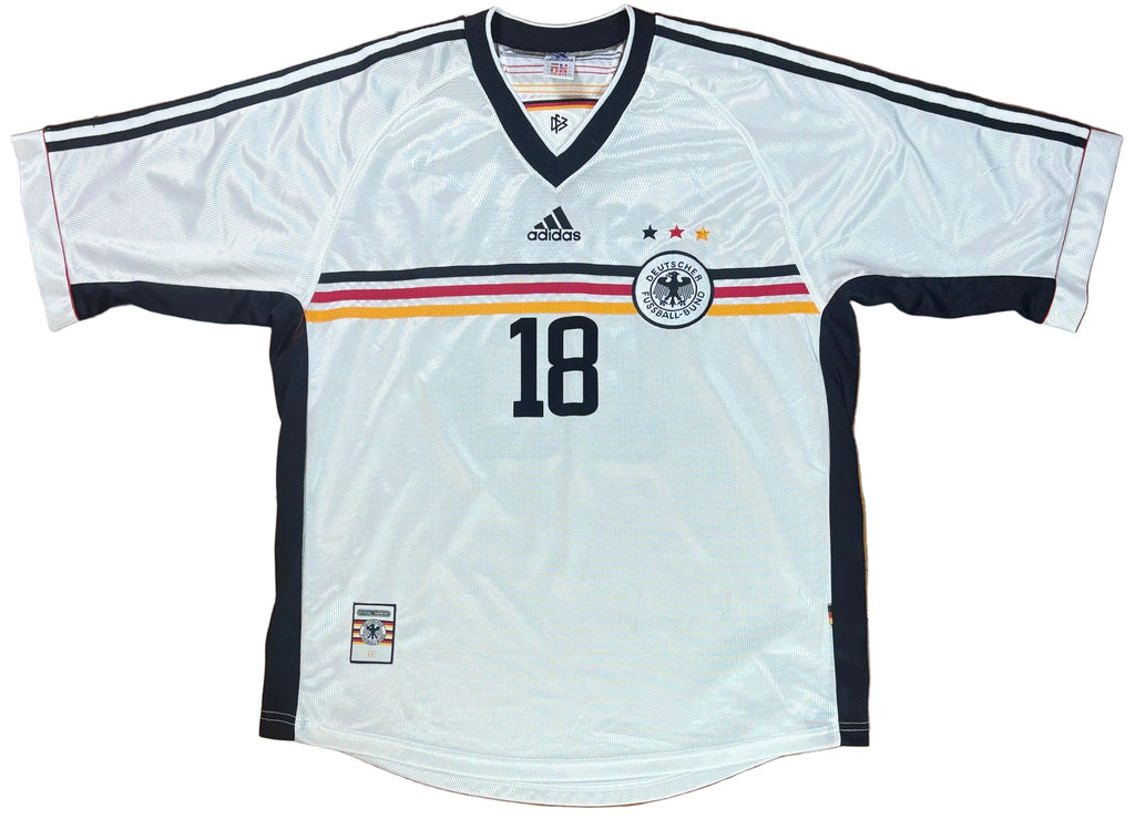 Germany 1998 Home Adidas Football Shirt Large Klinsmann 18