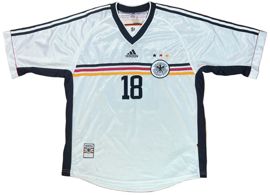 Germany 1998 Home Adidas Football Shirt Large Klinsmann 18