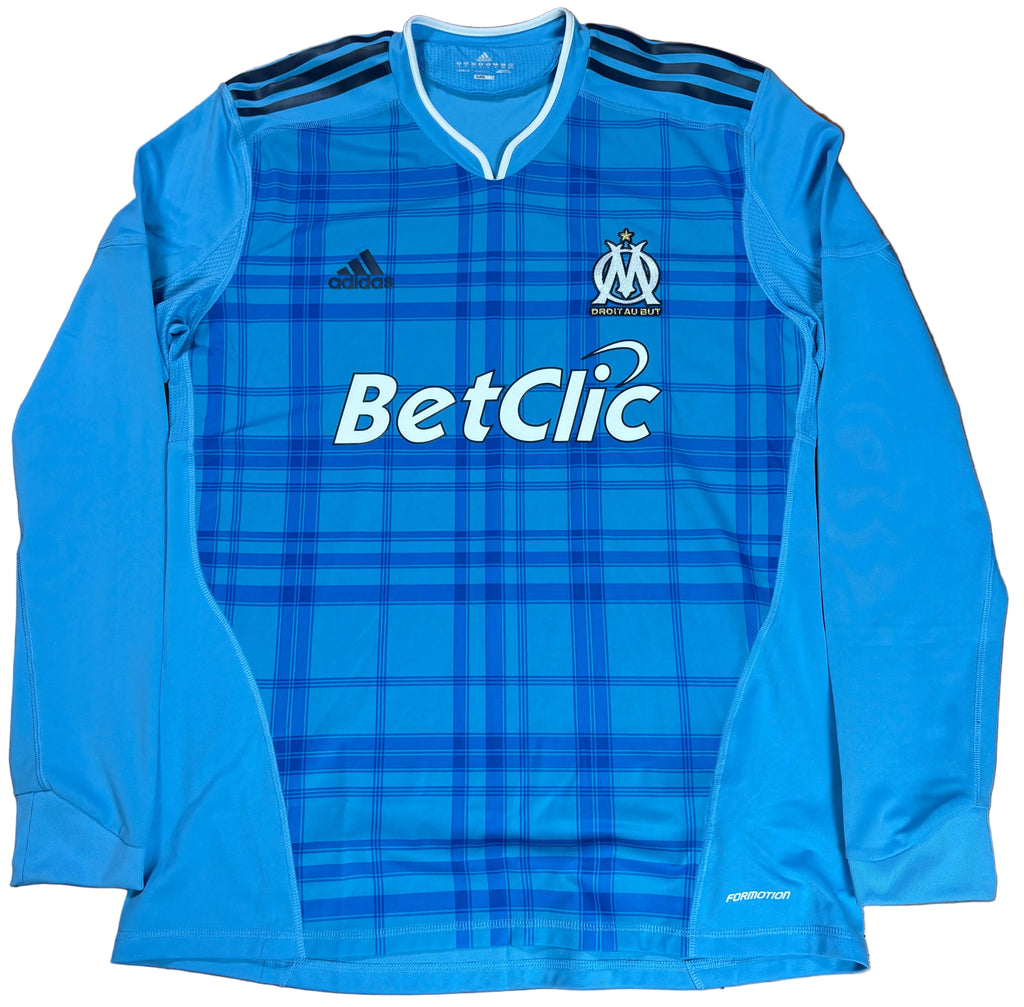 Marseille 2010/11 Home Adidas Football Shirt Extra Large