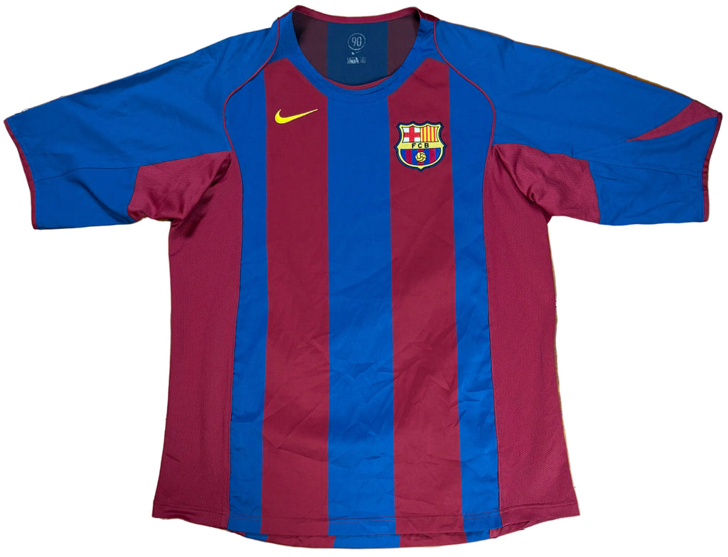 Barcelona 2004/05 Home Nike Football Shirt Large