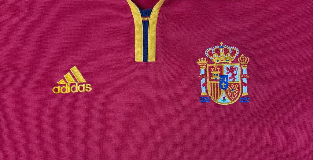 Spain 2000 Home Adidas Football Shirt Large