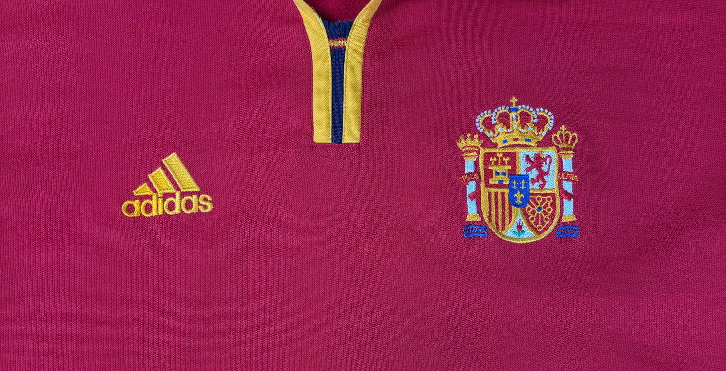 Spain 2000 Home Adidas Football Shirt Large
