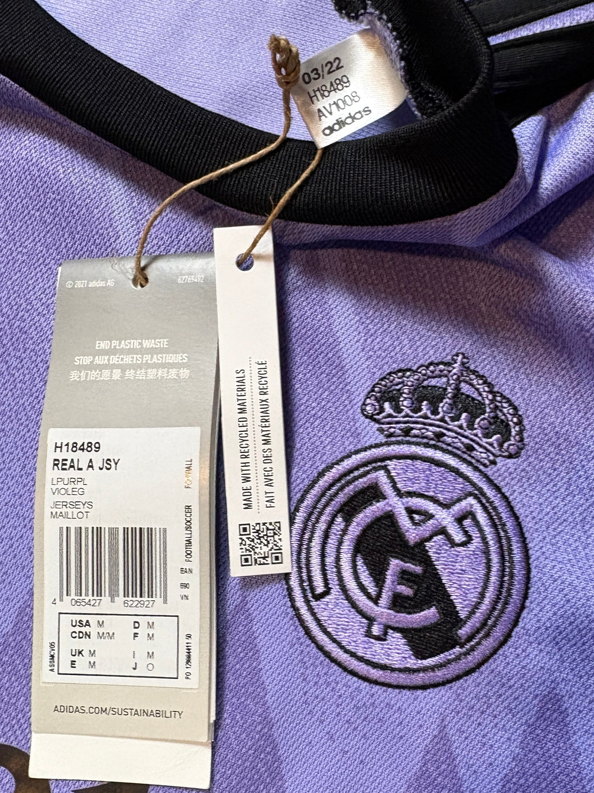 Real Madrid 2023/24 Away Adidas Football Shirt Medium 20