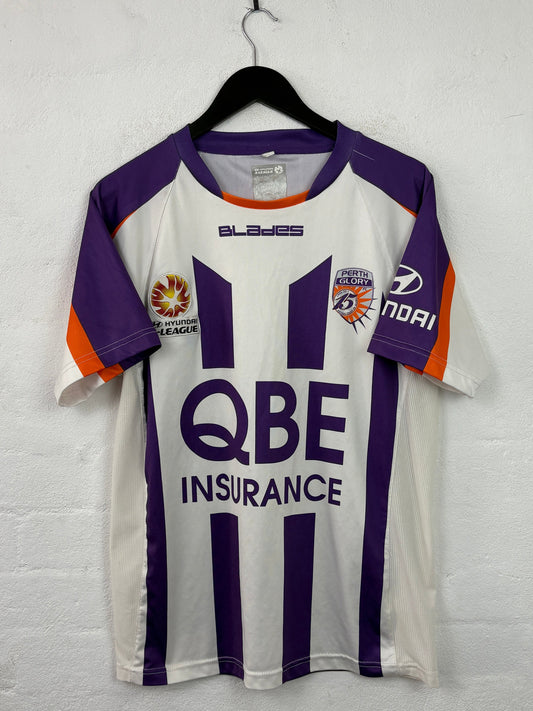 Perth Glory 2011/13 Home Blades Football Shirt Medium