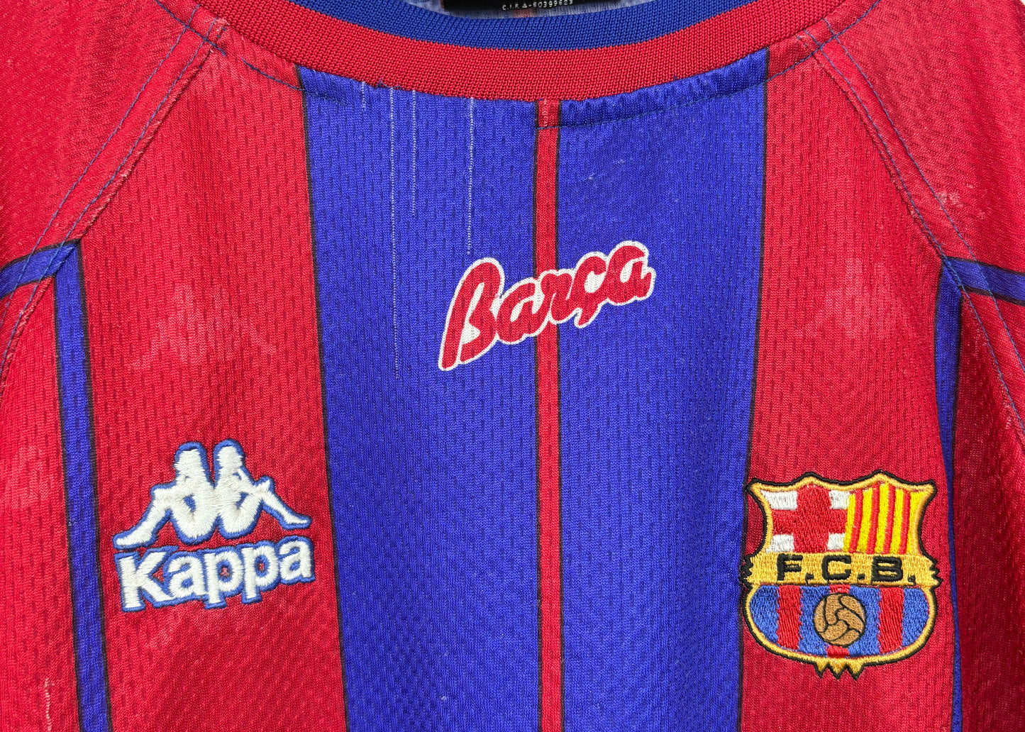 Barcelona 1997/98 Home Kappa Football Shirt Extra Large