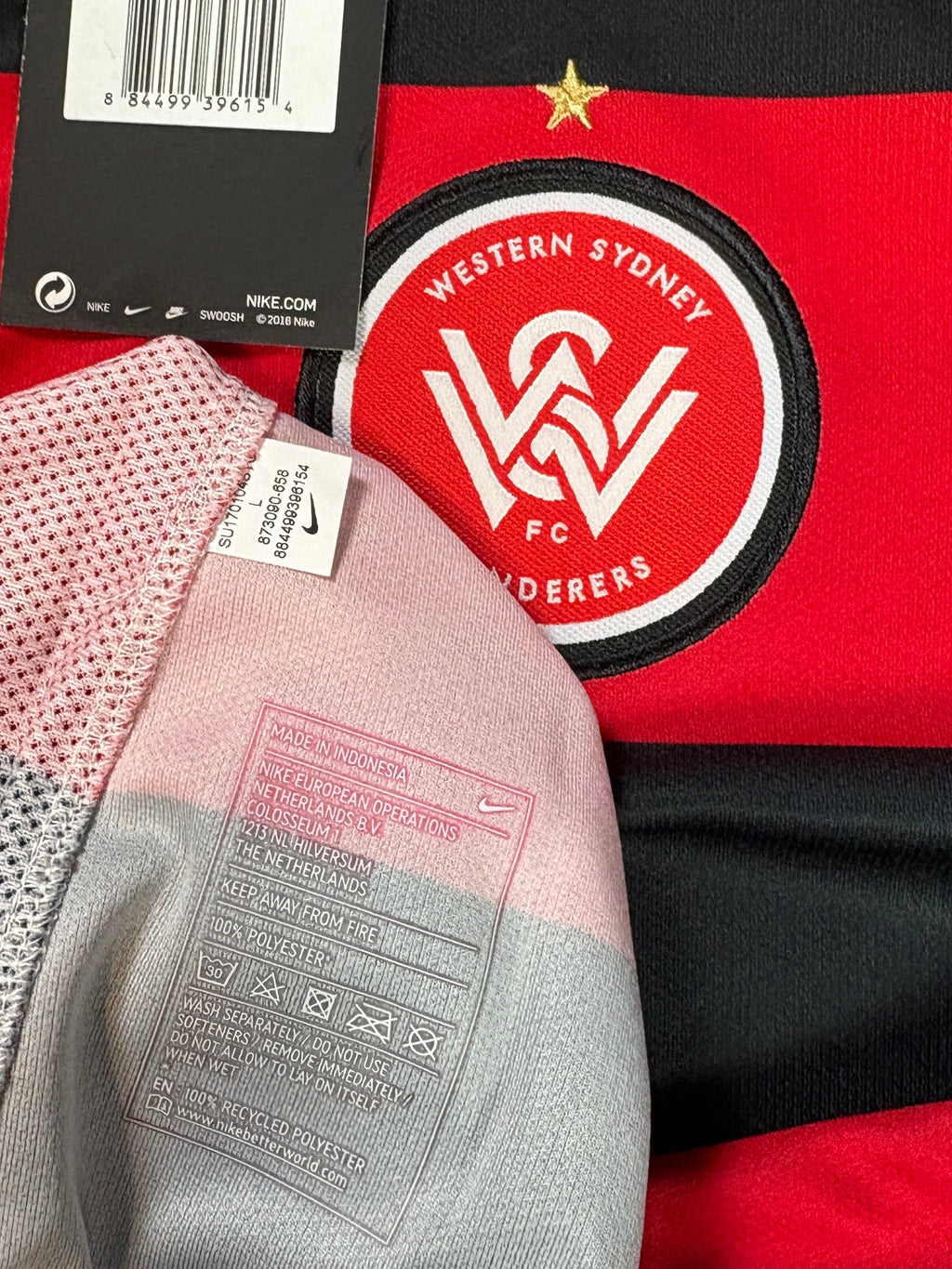 Western Sydney Wanderers 2015/16 Home Nike Football Shirt Large (Player Issue)