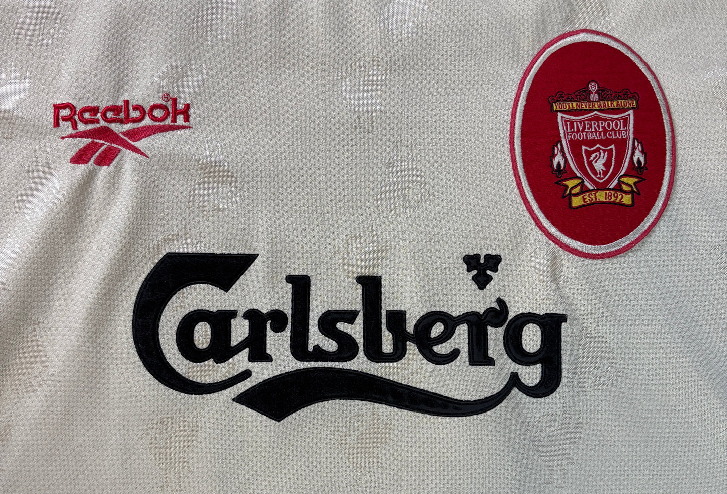 Liverpool 1996/97 Away Reebok Football Shirt Large Fowler 9