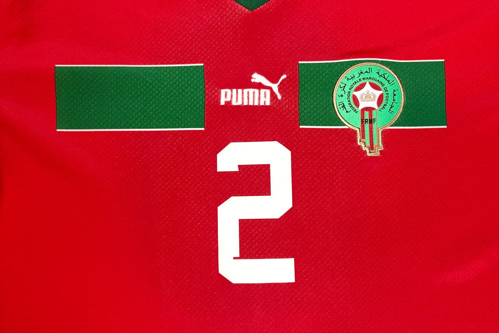 Morocco 2022 Home Puma Football Shirt Small Hakimi 2