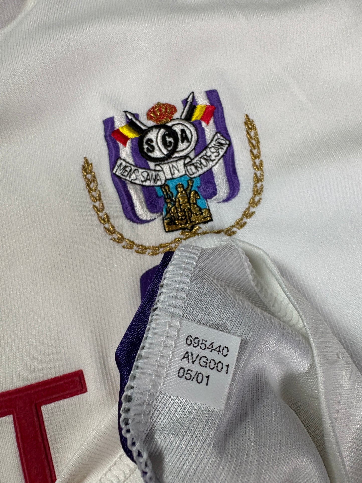 Anderlecht 2001/02 Home Adidas Football Shirt XXL
